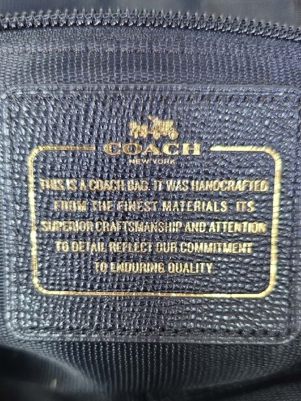 Coach Black Pebbled Leather Tote - Picture 3 of 10